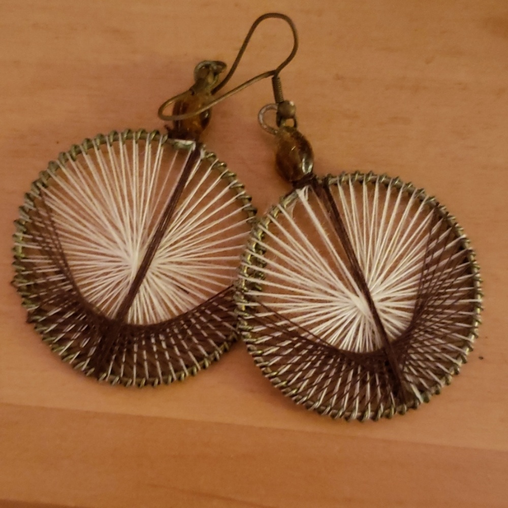 Woven earrings